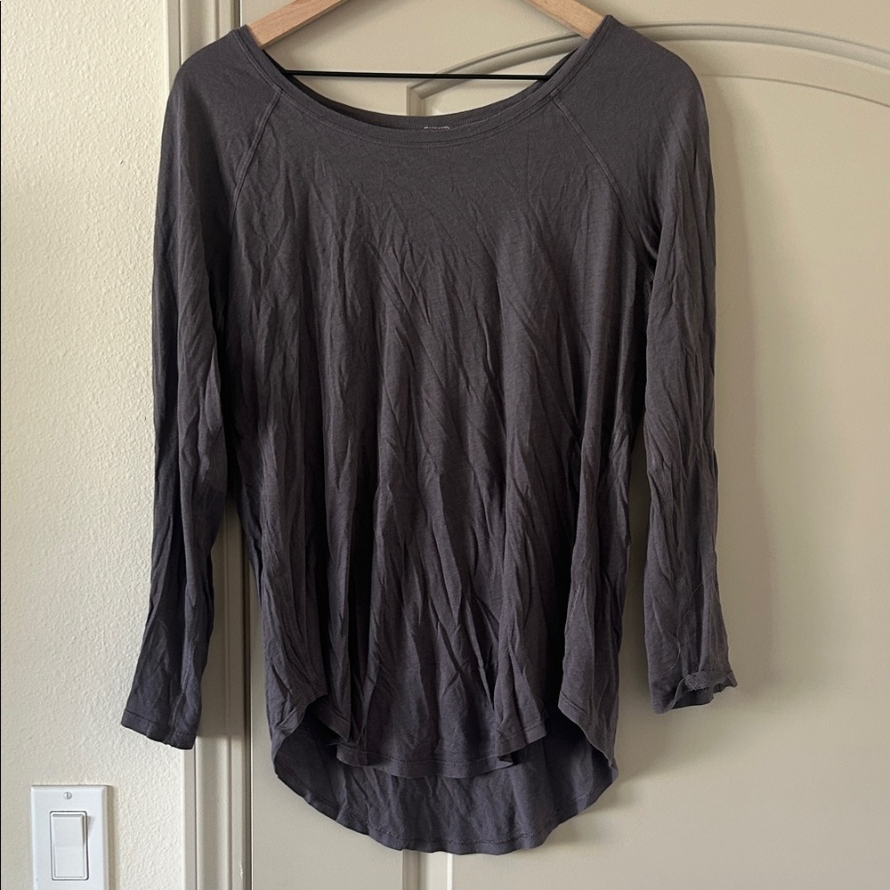 Lululemon Charcoal Long Sleeve Women's Top